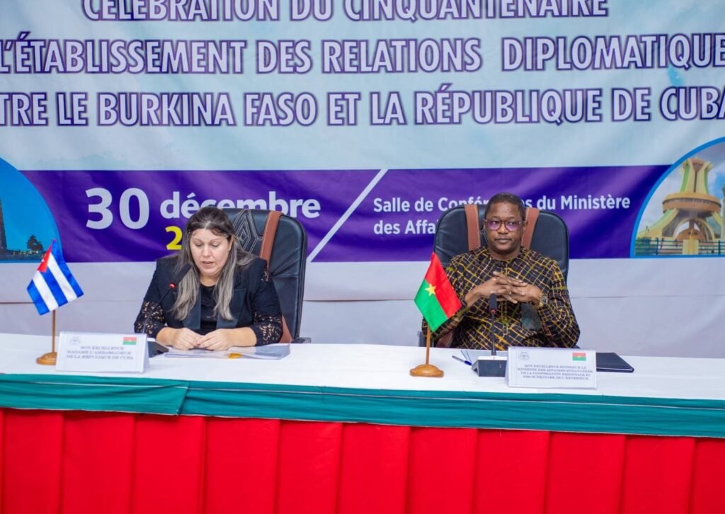 Coopération Burkina Faso–Cuba 50 ans d’une alliance diplomatique fondée sur la solidarité et la lutte pour la souveraineté